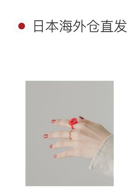 日本直邮SMELLY 女士 红色爱心珠贝双层戒指手饰套装 SM261302244