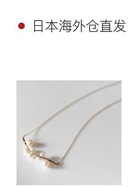 1h可退 日本直邮cui-cui 淡水珍珠 零落设计 颈链 K10YG 783204