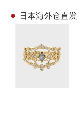 日本直邮NOJESS K10钻石女士叠戴指环 30242111024