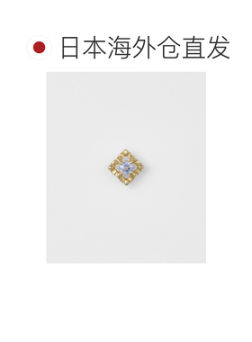 日本直邮agete 阿卡朵 女士 K10金镶坦桑石耳钉（【付后1h可退】