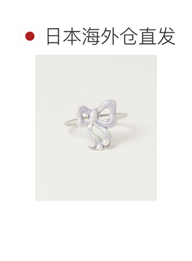 1h可退 日本直邮Ray BEAMS 女士手绘蝴蝶结珍珠戒指 61441879847