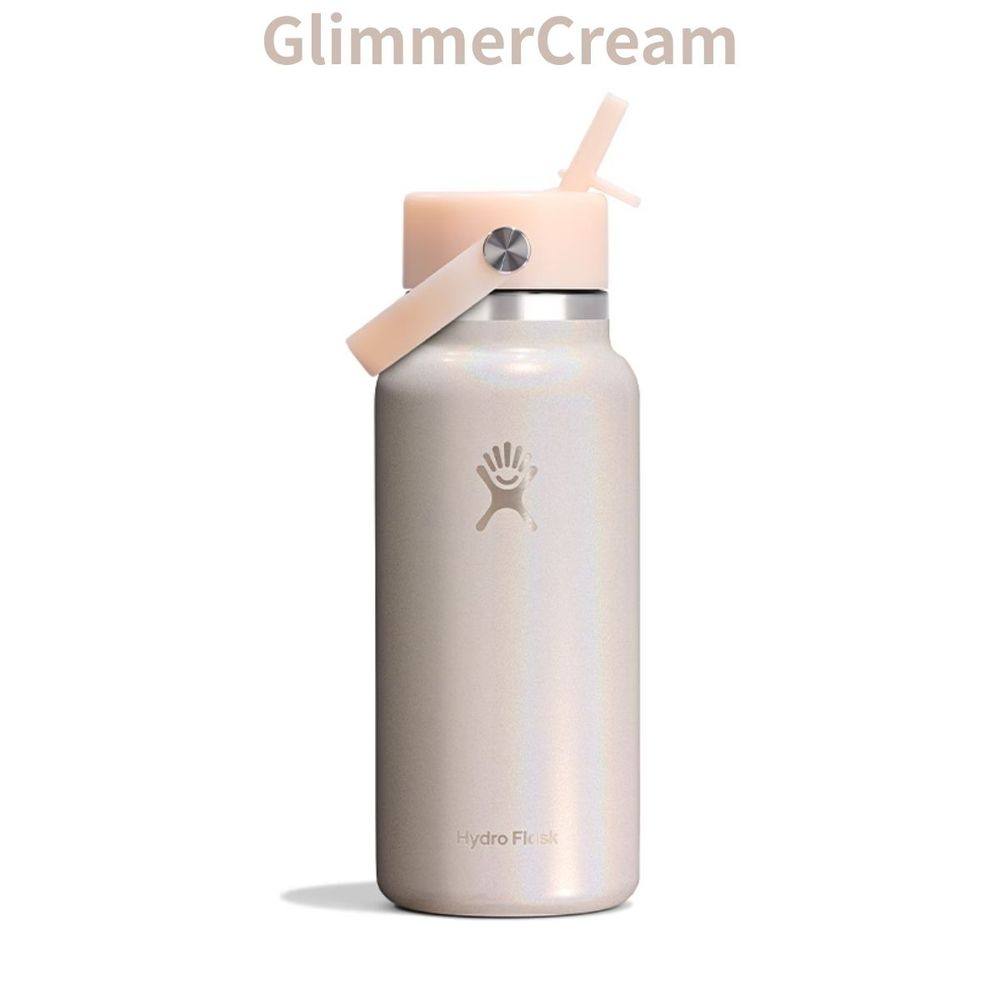 日本直邮Hydro Flask 32盎司宽口柔性吸管保温水瓶GLIMMER系列限8 - 图3