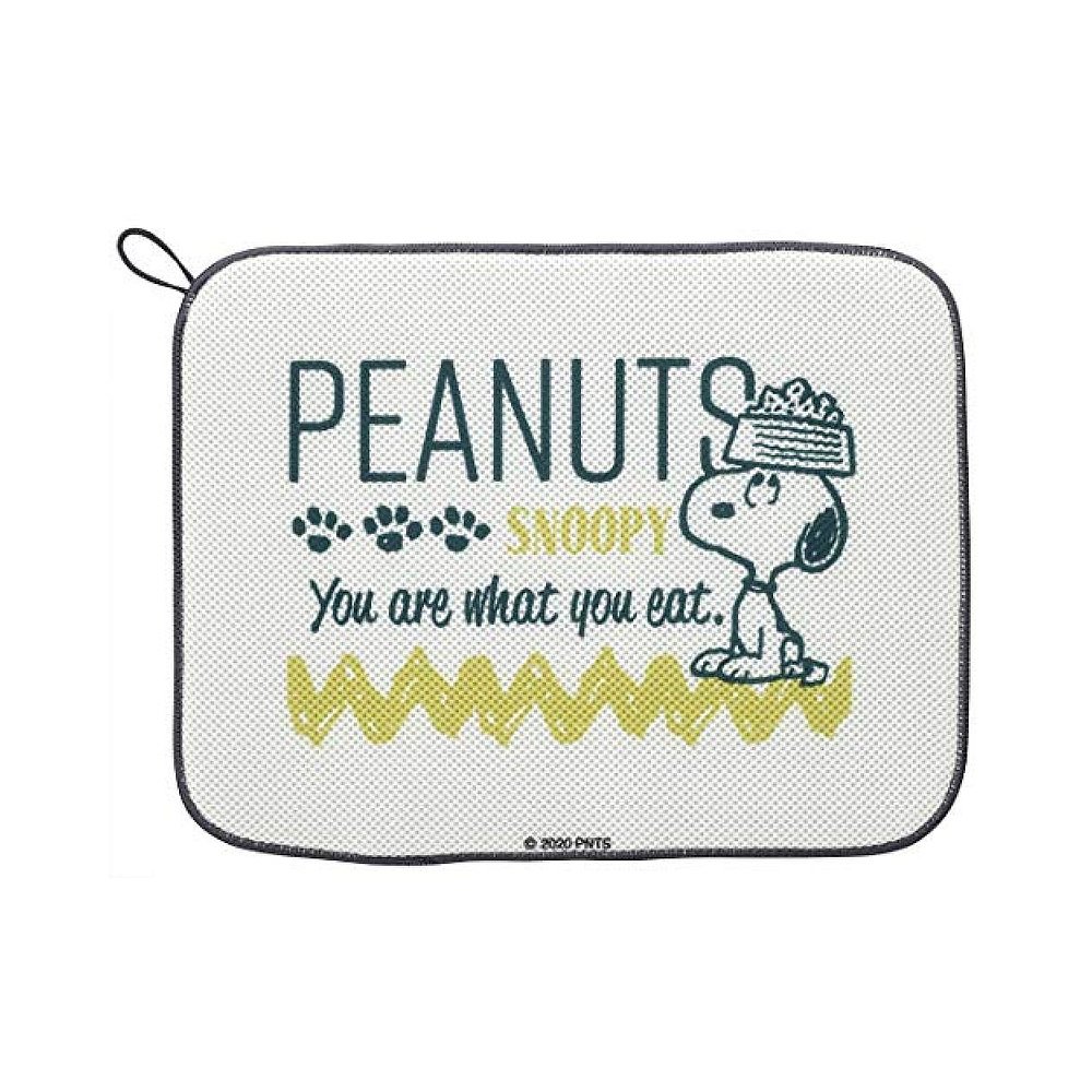 【日本直邮】斯凯达 沥水垫 餐具沥水 史努比 PEANUTS 31×41cm K - 图0