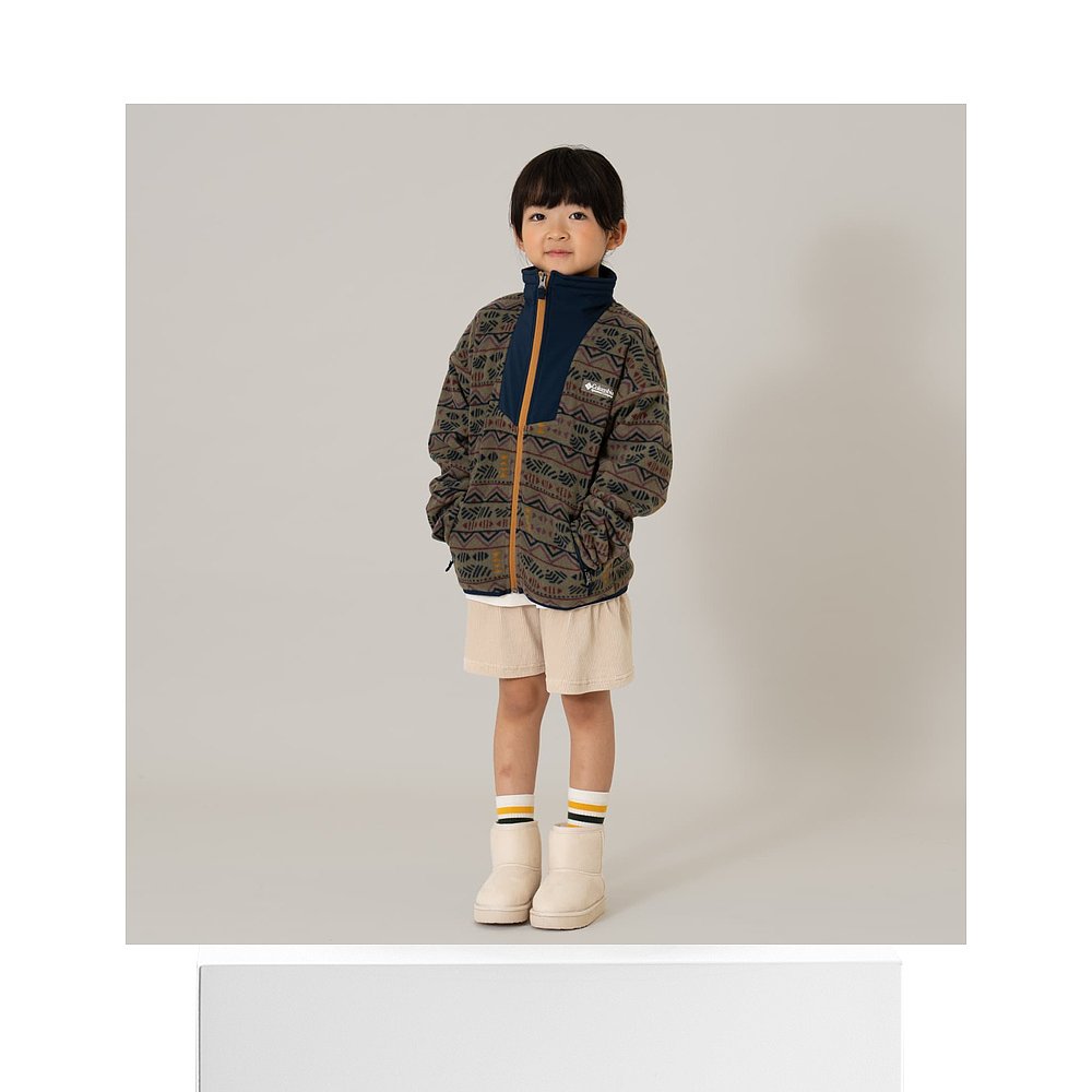 日本直邮and D.petitmain 全印花全拉链抓绒衫 - 图3