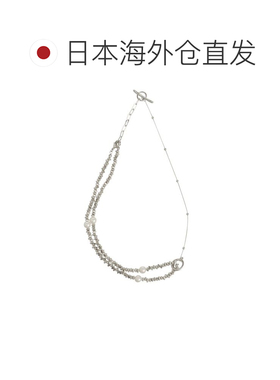 日本直邮ELENDEEK 女士 三用珍珠金属串珠项链 5126409201吊坠