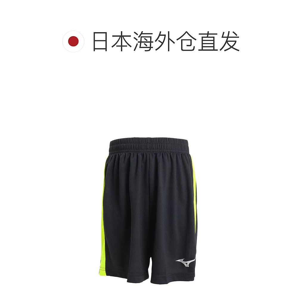 日潮跑腿MIZUNO美津浓儿童足球服练习裤 P2MB219094黑色×黄色 1-图1