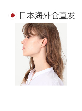 日本直邮Otiumberg. 女士 银色14K金镀层耳夹 261【付后1h可退】