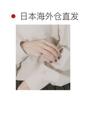 日本直邮SMELLY女士 Surgical Stainless Steel 波纹叠戴风小指戒