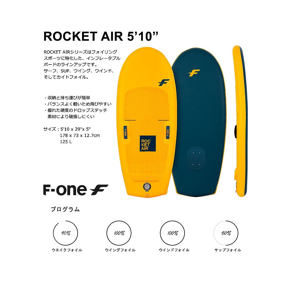 翼箔板 SUP F-ONE / F-ONE ROCKET AIR 5'10 桨板充气 SU - 图0