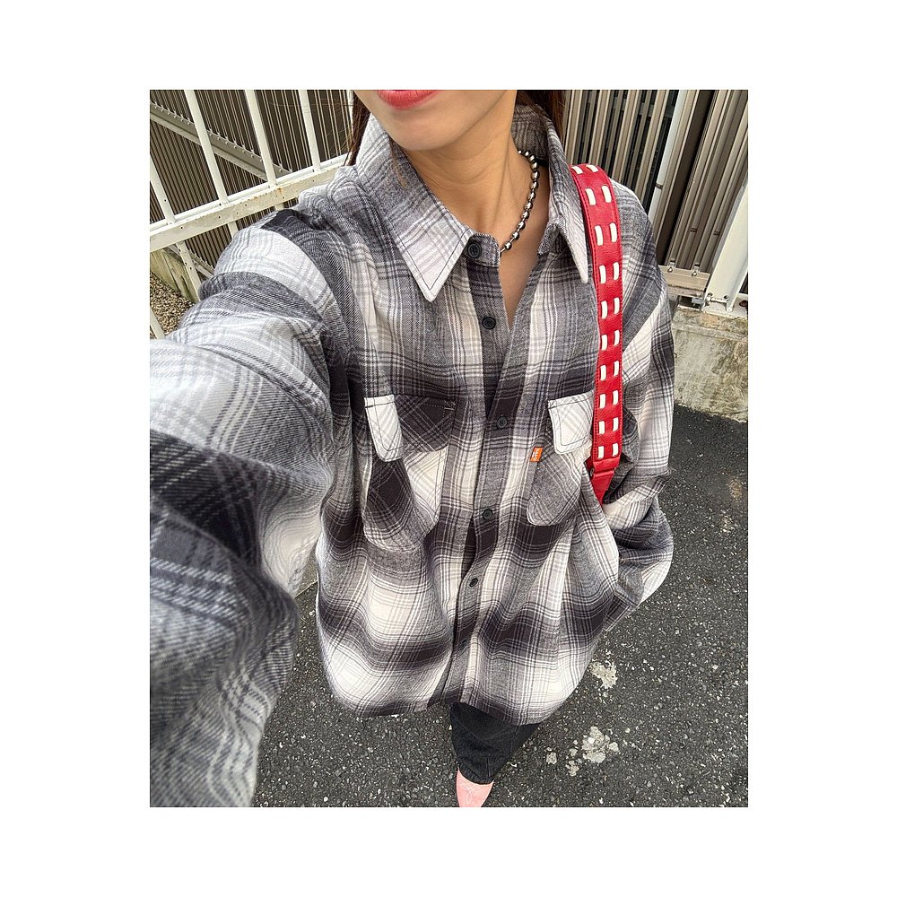 1h可退 日本直邮CIAOPANIC 男女同款 多色格纹衬衫外套 裏起绒保 - 图0