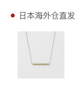 日本直邮日潮 agete 阿卡朵K18YG钻石项链黄色 均码吊坠