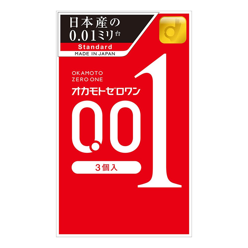 日本直邮冈本001避孕套薄0.01安全套3只装超薄润滑聚氨酯套装-图2