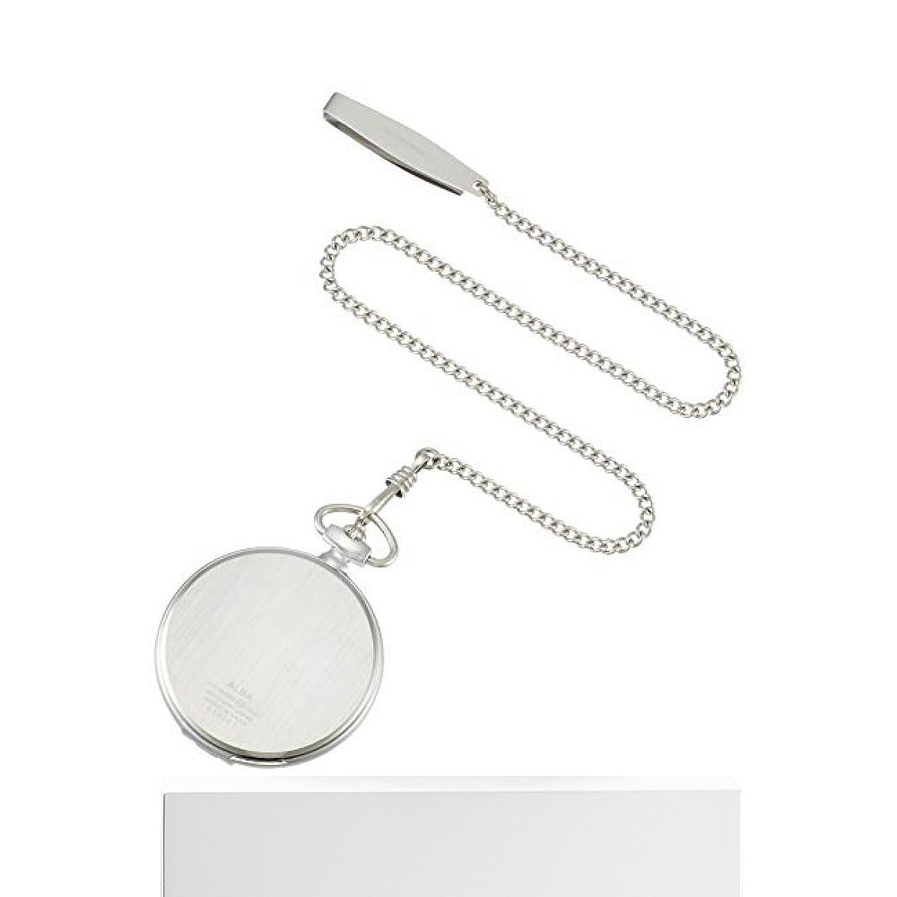 天猫国际日本直购日本直邮日本精工进口链条式表盖式怀表阿拉伯数字银色3