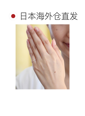 日本直邮Canal 4℃ 女士 K10粉金钻石小指戒指 优雅气质 精致设计