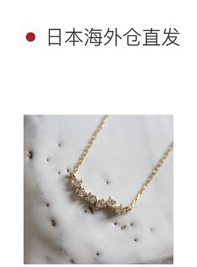 1h可退 日本直邮cui-cui K10YG 钻石 克拉斯特项链 782443