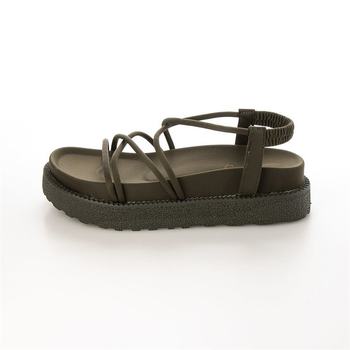 Geera platform sandals ຄົນອັບເດດ: khaki ວ່າງສະດວກສະບາຍ leisure ກາງແຈ້ງ