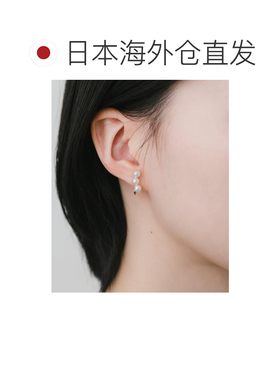 日本直邮官方授权 SMELLY 三连珍珠耳夹 【付后1h可退】耳环饰品