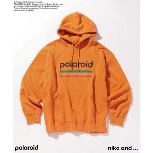 1h可退 日本直邮Polaroid × niko and ... 男士 联名印花连帽衫 - 图2