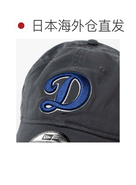 日本直邮Newera 棒球帽 9TWENTY 洛杉矶道奇队 深灰色 可调节 柔