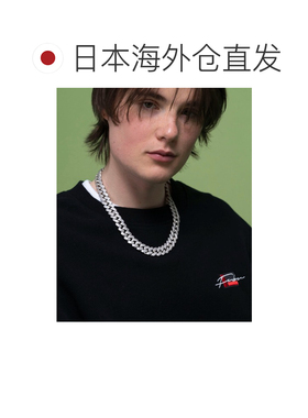 日本直邮Karlas 男女同款 宽版喜平链 闪亮立方氧化锆古巴链项链