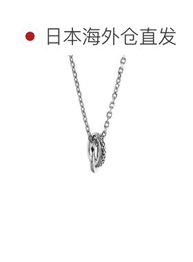LION HEART 中性风双环吊坠项链 金属过敏 适用配饰 03NE066