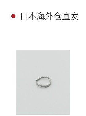 1h可退 日本直邮leline 男女同款 磨砂质感 316L外科钢波浪细戒 L