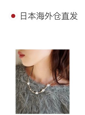 1h可退 日本直邮官方授权 Kastane 珍珠花朵项链首饰链条配饰