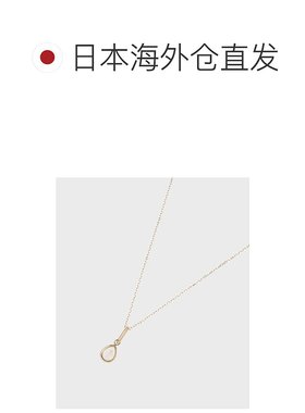 日潮跑腿COCOSHNIK K10 月光石玫瑰切割梨形项链 405-36079吊坠