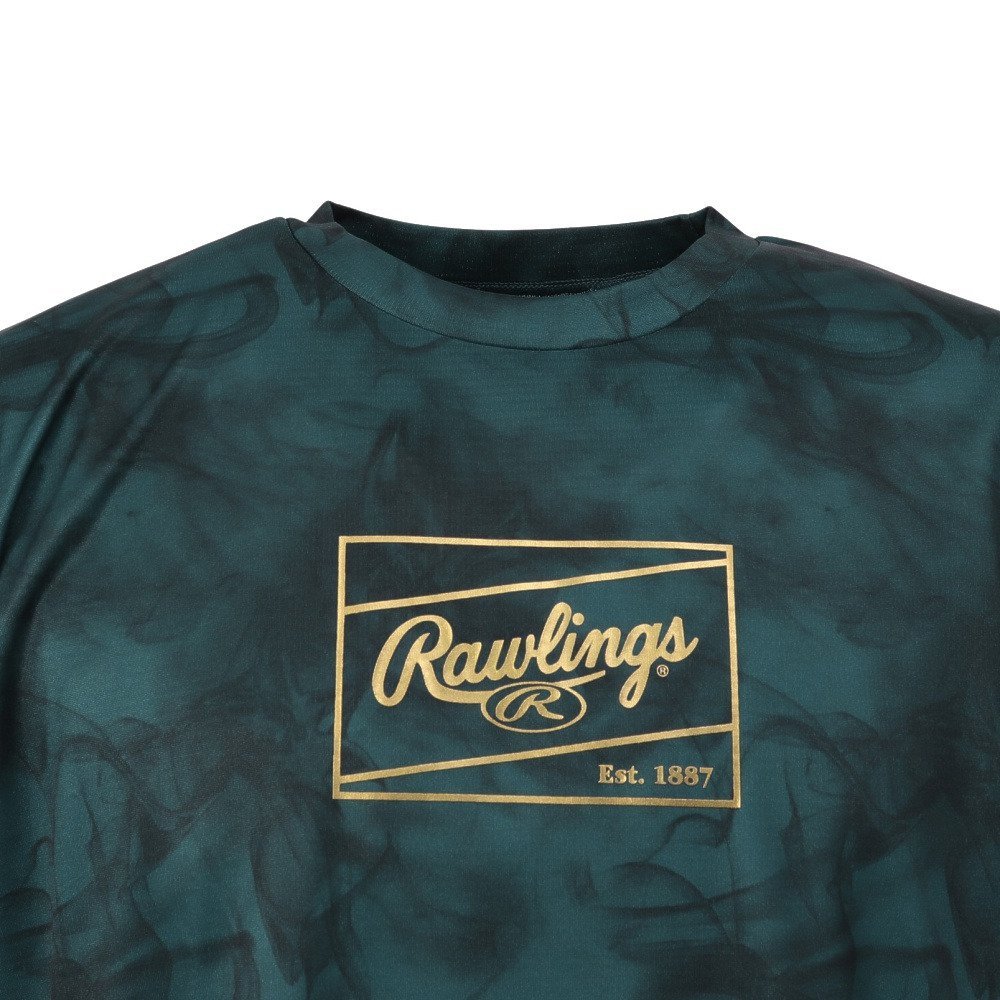 Japan direct mail Rawlings men's baseball uniform combat ghost gray T-shirt AST15S02-STBLU