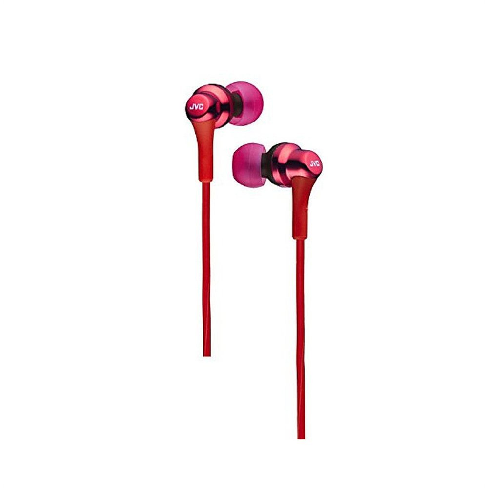 jvc杰伟世普通有线耳机入耳式耳机红色HA-FX26-R-图0