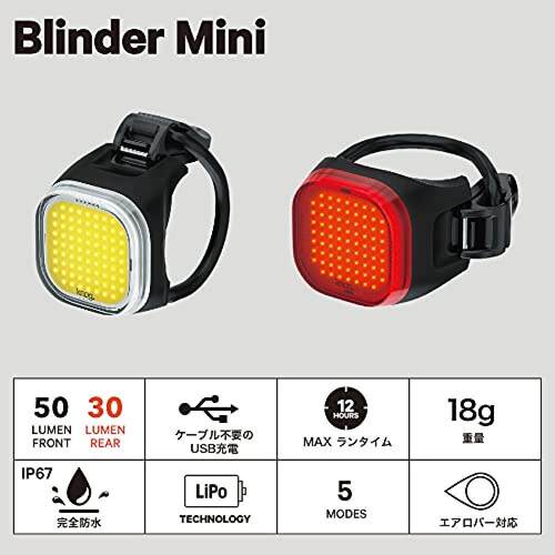 【日本直邮】Knog自行车灯防水USB充电BLINDER MINI LOVE 17g铝合 - 图2