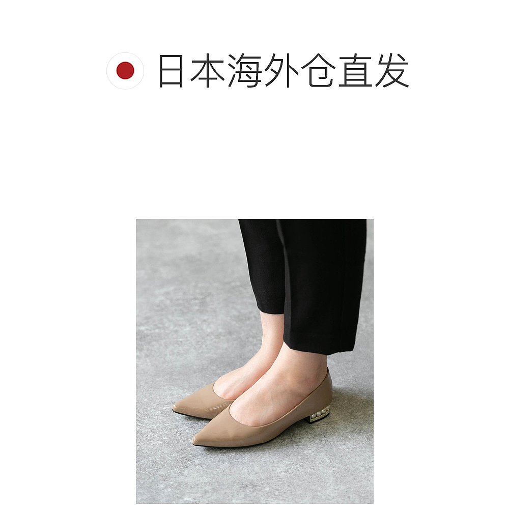 【日本直邮】Menue menue Heel Conscious Pearl Motif 尖头女鞋 - 图1