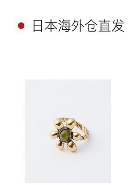 1h可退 日本直邮Discoat 女士 复古风花卉戒指 合金合成树脂材质