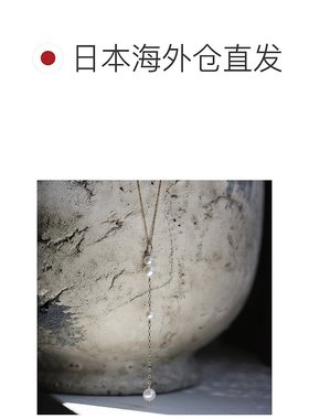 1h可退 日本直邮cui-cui K10YG 淡水珍珠Y字项链 783411