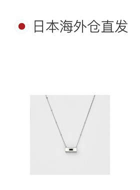 日本直邮日潮 agete 阿卡朵银色红宝石/黑玛瑙吊坠