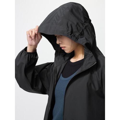 日潮跑腿UNIQLO优衣库 可放入口袋防紫外线派克大衣 01 OFF WHITE - 图2