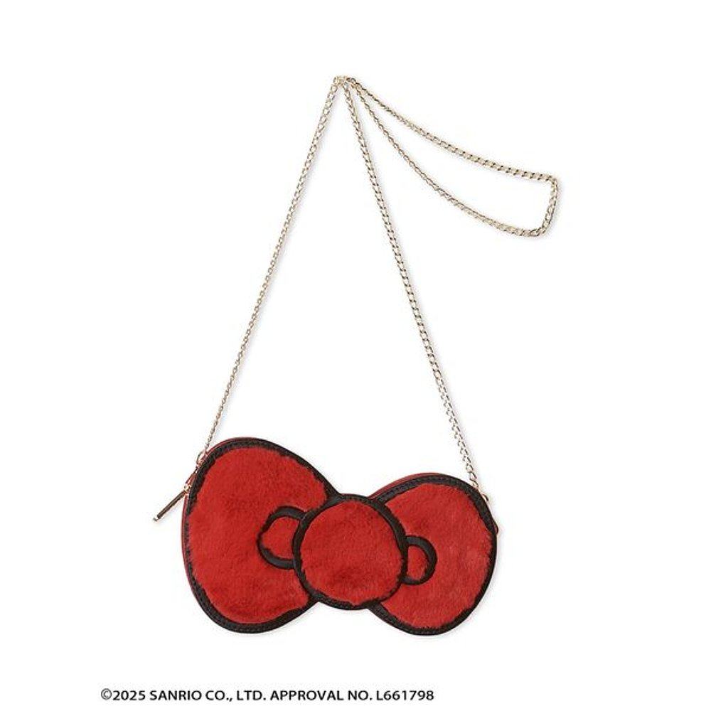 1h可退 日本直邮FURFUR 女装 HELLO KITTY联名蝴蝶结仿皮链条包,淘宝优惠券,粉丝福利购,淘宝优惠卷