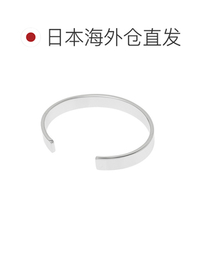 日本直邮MM6 Maison Margiela 8mm 极简 Logo 手镯 银色 (951) (s