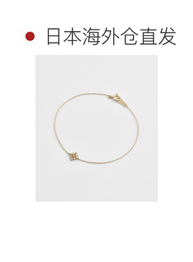 1h可退 日本直邮agete 阿卡朵 女士 K10黄金钻石手链 0.06ct 透感