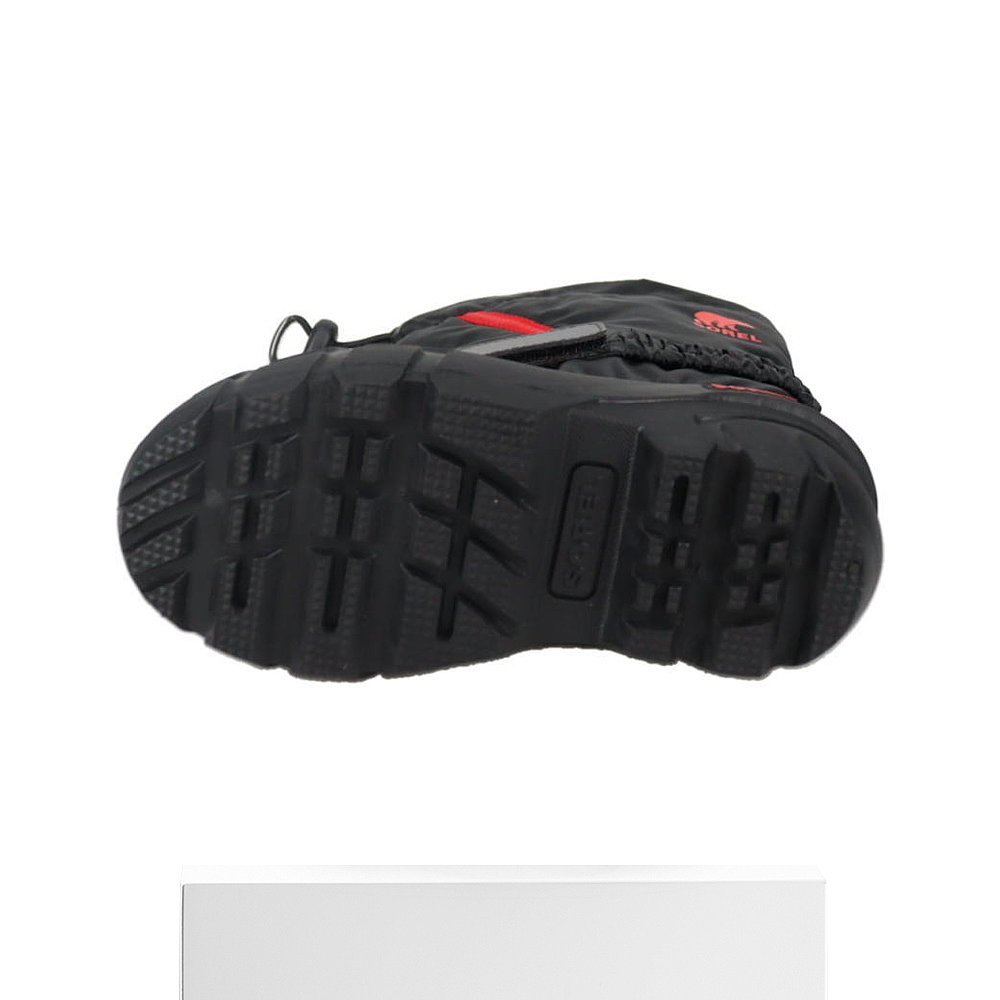 日本直邮SOREL 儿童 Flurry 冬靴黑色/亮红色NC5192 015 - 图3