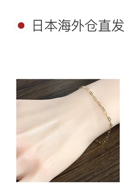 日本直邮(263583) 18k 链式手链 方形红豆手链 18cm 男女皆宜 K18