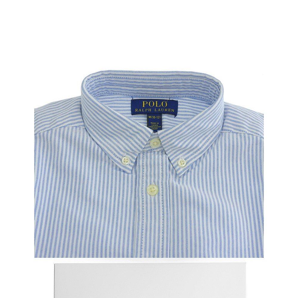 日本直邮Ralph Lauren 服装 男士女士衬衫 XL 18-20 棉质蓝色条纹,淘宝优惠券,粉丝福利购,淘宝优惠卷