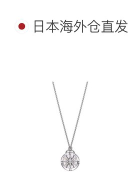 日潮跑腿Mikimoto御木本 女款钻石圆盘表盘项链 白金 65cm GP-964