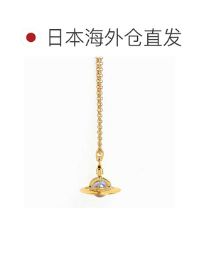 日本直邮Vivienne Westwood 项链吊坠TINY ORB金色水晶女士630200