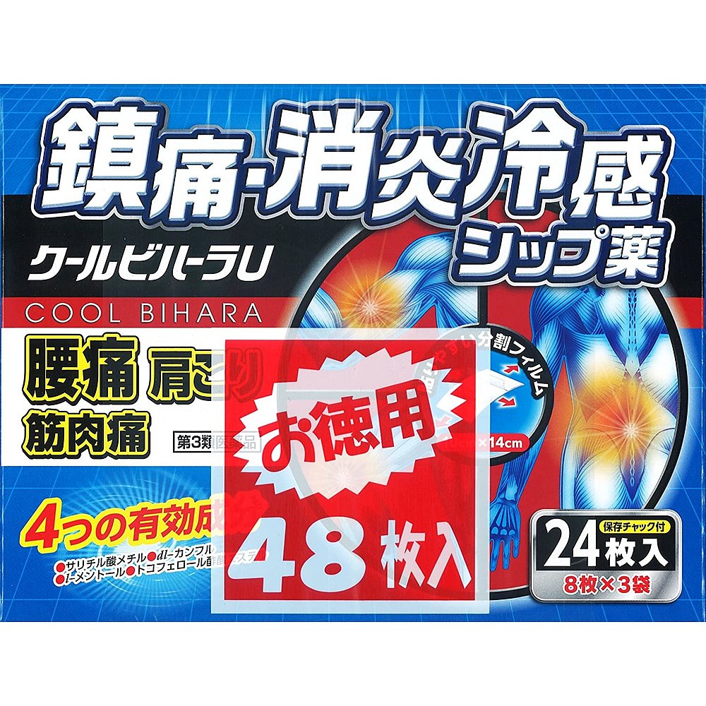 日本直邮隆光维哈拉凉感消炎止痛关节肌肉疼痛膏药48枚 爱知县 - 图2