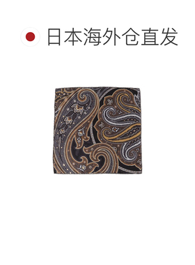 日本直邮FRANCO BASSI 男士 真丝佩斯利印花手帕 【付后1h可退】