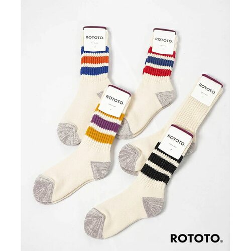 日本直邮ROTOTO 粗罗纹老式中筒袜 [R1255] - 图0
