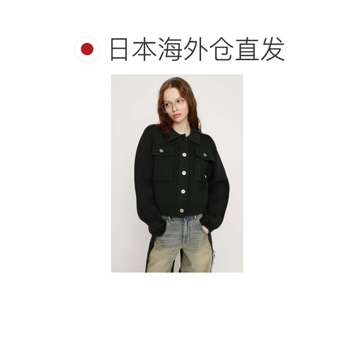 日本直邮FRONT BUTTON KNIT CAM 针织开衫上衣色内搭 - 图1