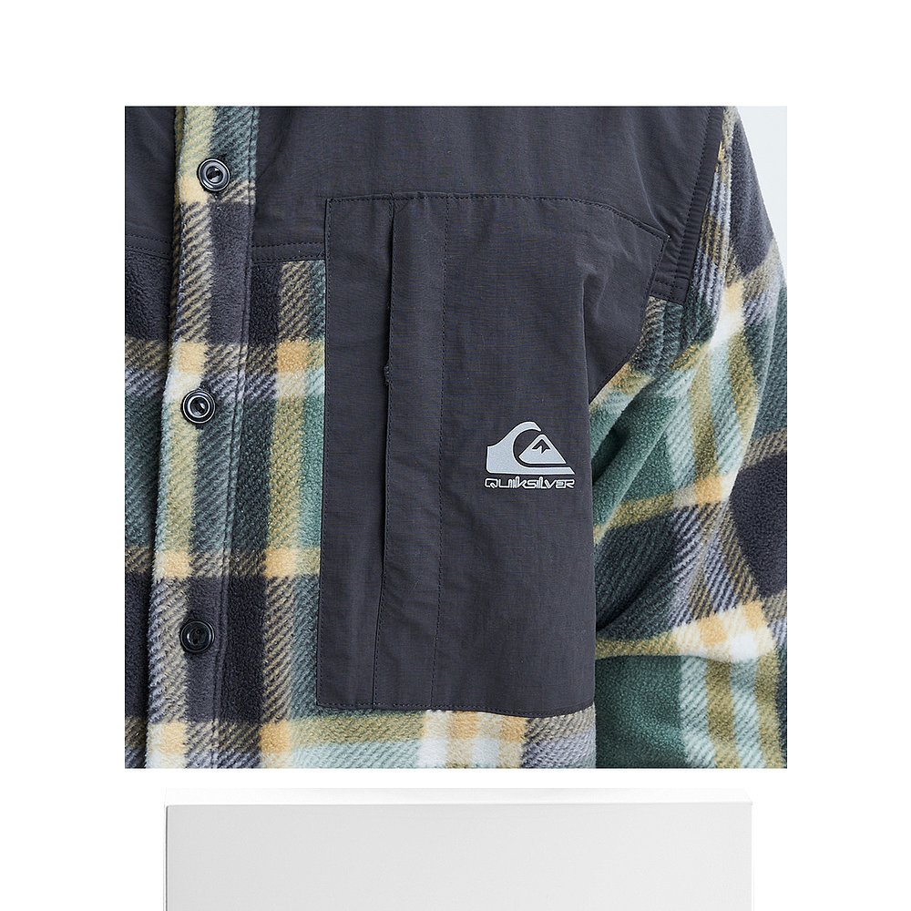 日本直邮QUIKSILVER NORTH SEAS SHIRT衬衫男士绿 EQYWT04488上-图3