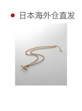 1h可退 日本直邮COCOSHNIK 女士 银色曼特尔主题镀18K金项链 7673